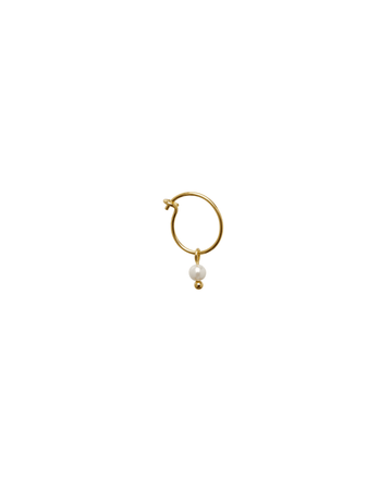 Orecchino HOOP SLIM - Perla