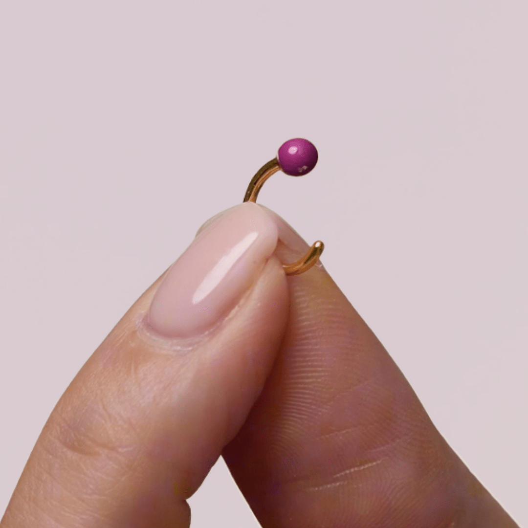 Orecchino LOOP BALL - Berry - MOOPSLOOP - BALL - B