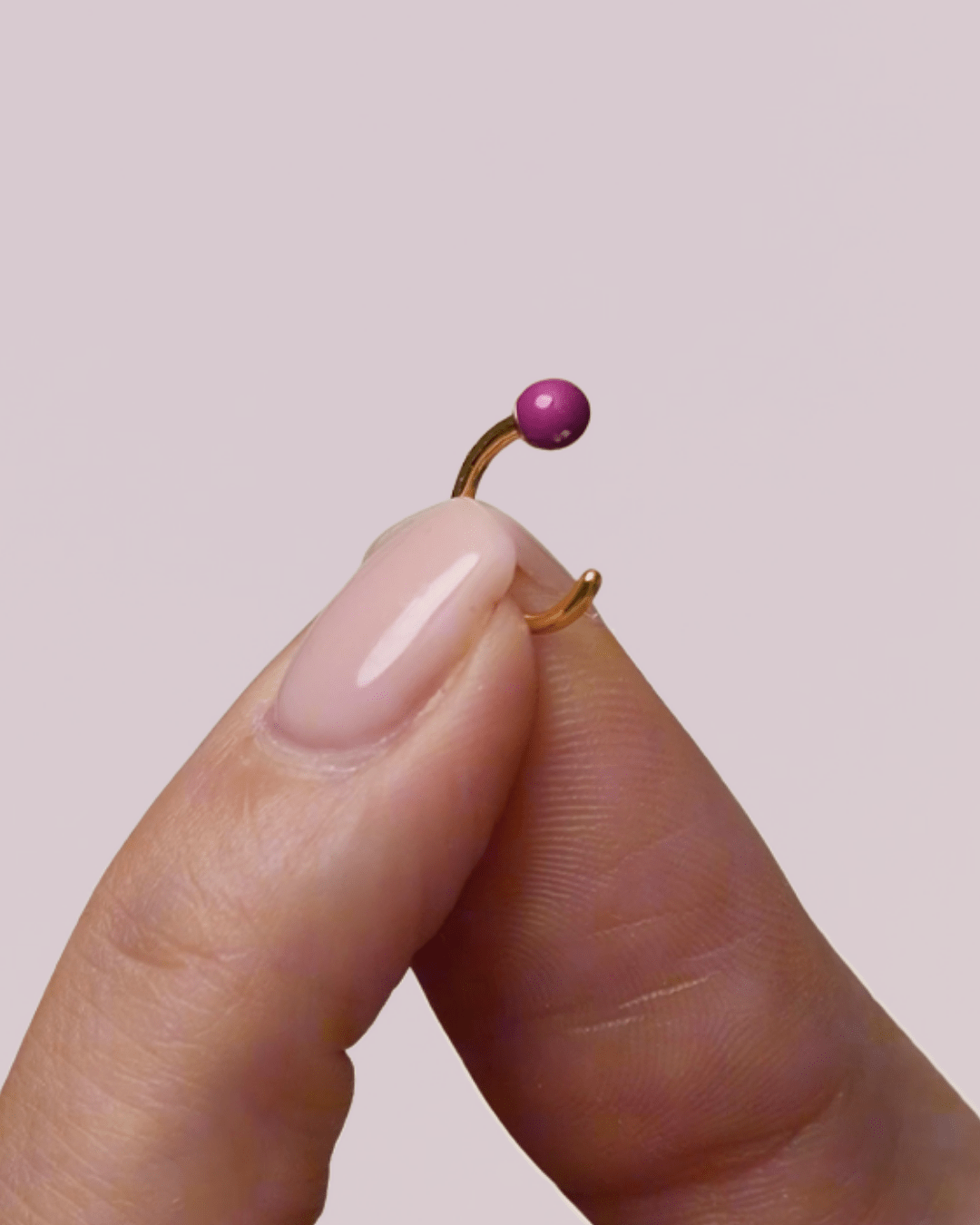 Orecchino LOOP BALL - Berry - MOOPSLOOP - BALL - B