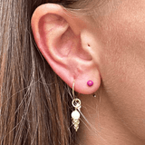 Orecchino LOOP BALL - Berry - MOOPSLOOP - BALL - B