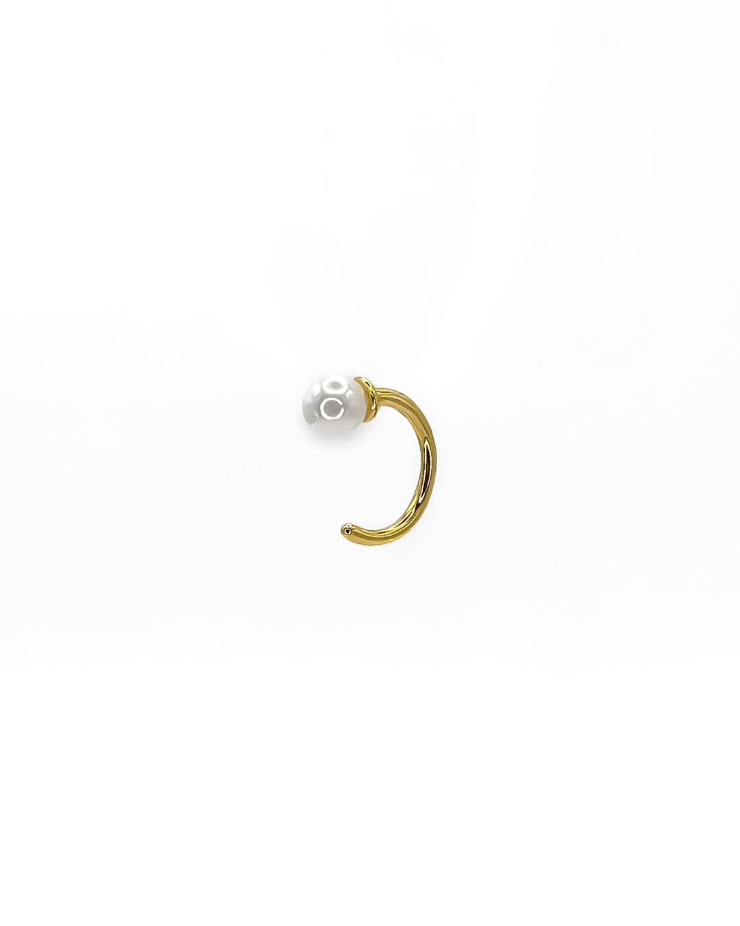 Orecchino LOOP BALL - Perla - MOOPS3