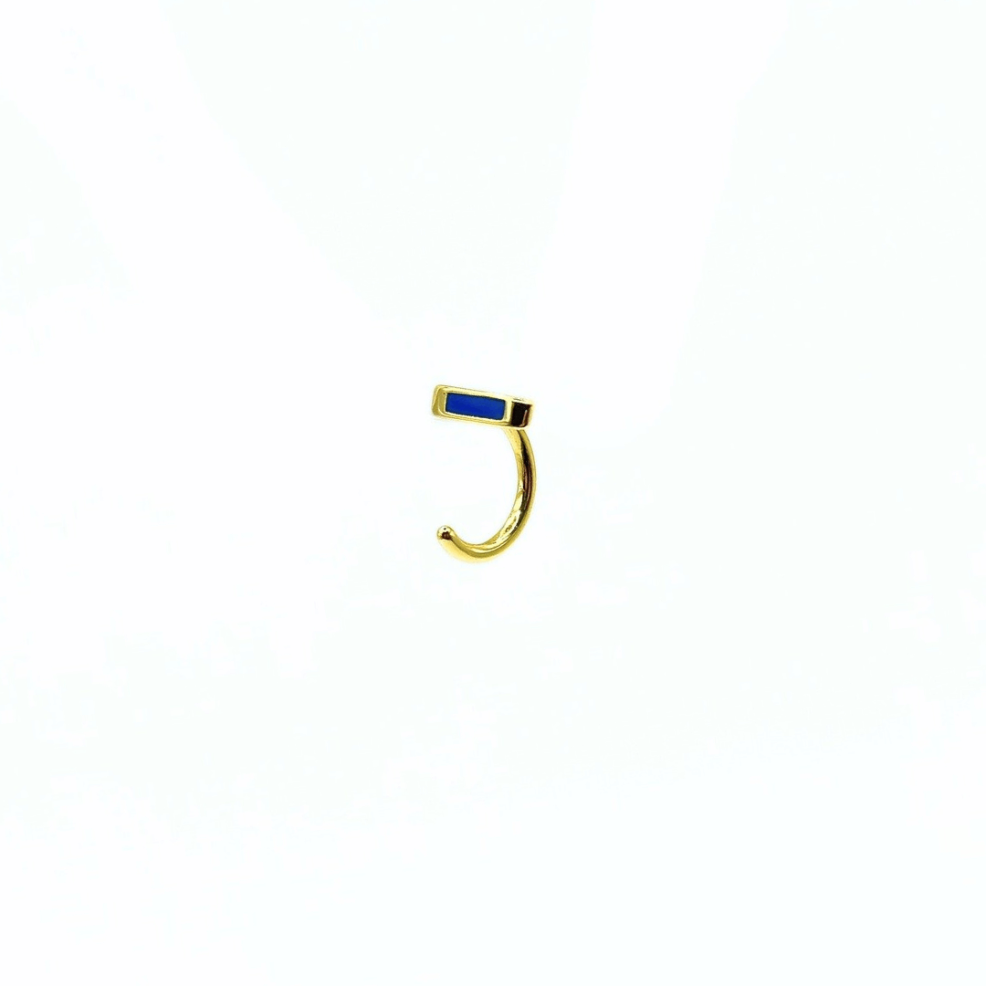 Orecchino LOOP BAR - Blue - MOOPSLOOP - BAR - B