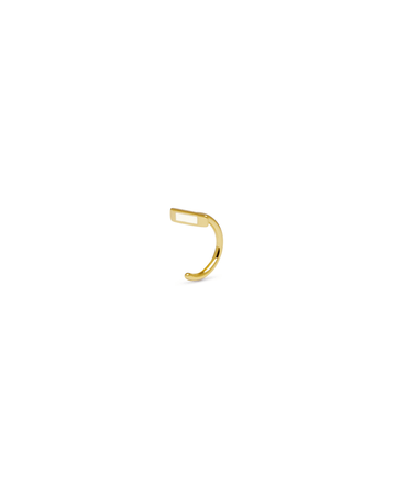 Orecchino LOOP BAR - White