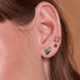 Orecchino LOOP BUTTERFLY - Blue Black - MOOPSLOOP - BUTTBB