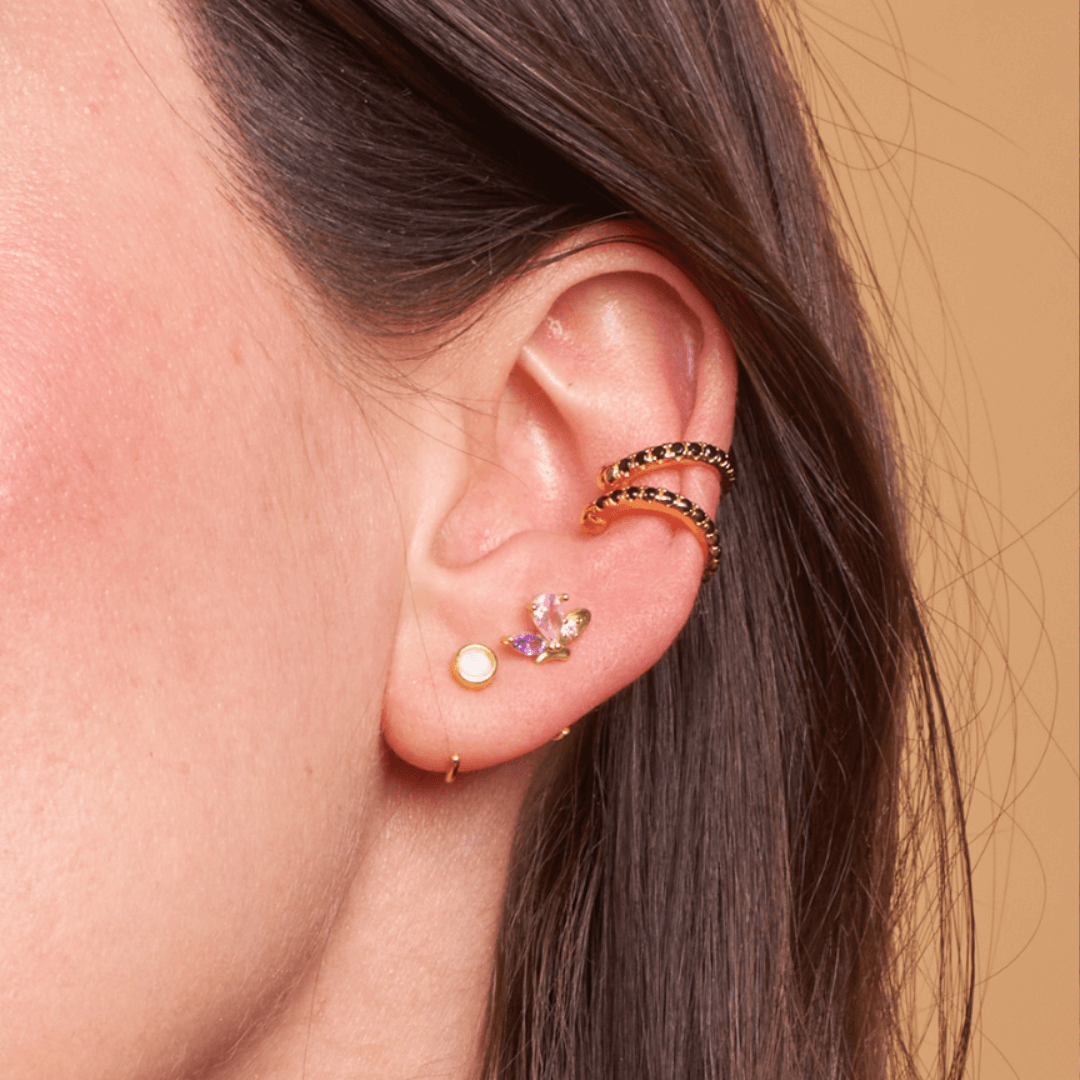 Orecchino LOOP BUTTERFLY - Light Rose - MOOPSLOOP - BUTTLR