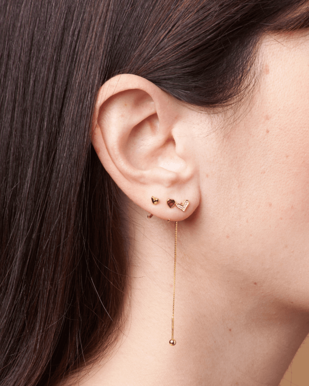 Orecchino LOOP HEART - Gold - MOOPSLOOP - HG