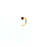 Orecchino LOOP HEART - Ruby - MOOPSLOOP - HR