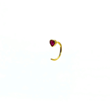 Orecchino LOOP HEART - Ruby - MOOPSLOOP - HR