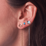 Orecchino LOOP PIN - Light Blue - MOOPSLOOP - PINLB