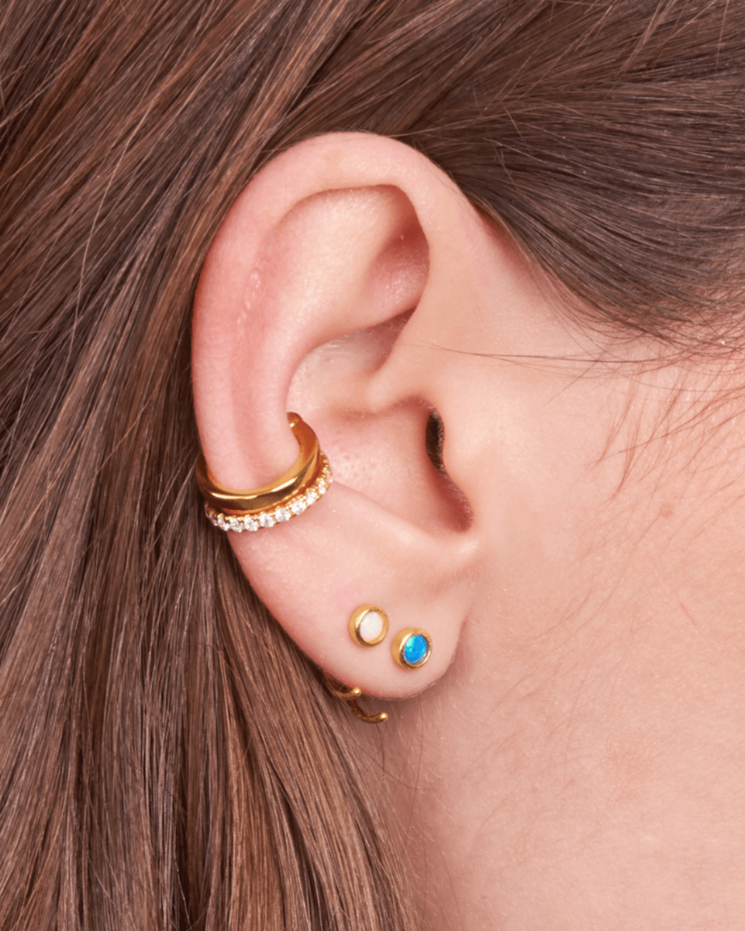 Orecchino LOOP PIN - White - MOOPSLOOP - PINW