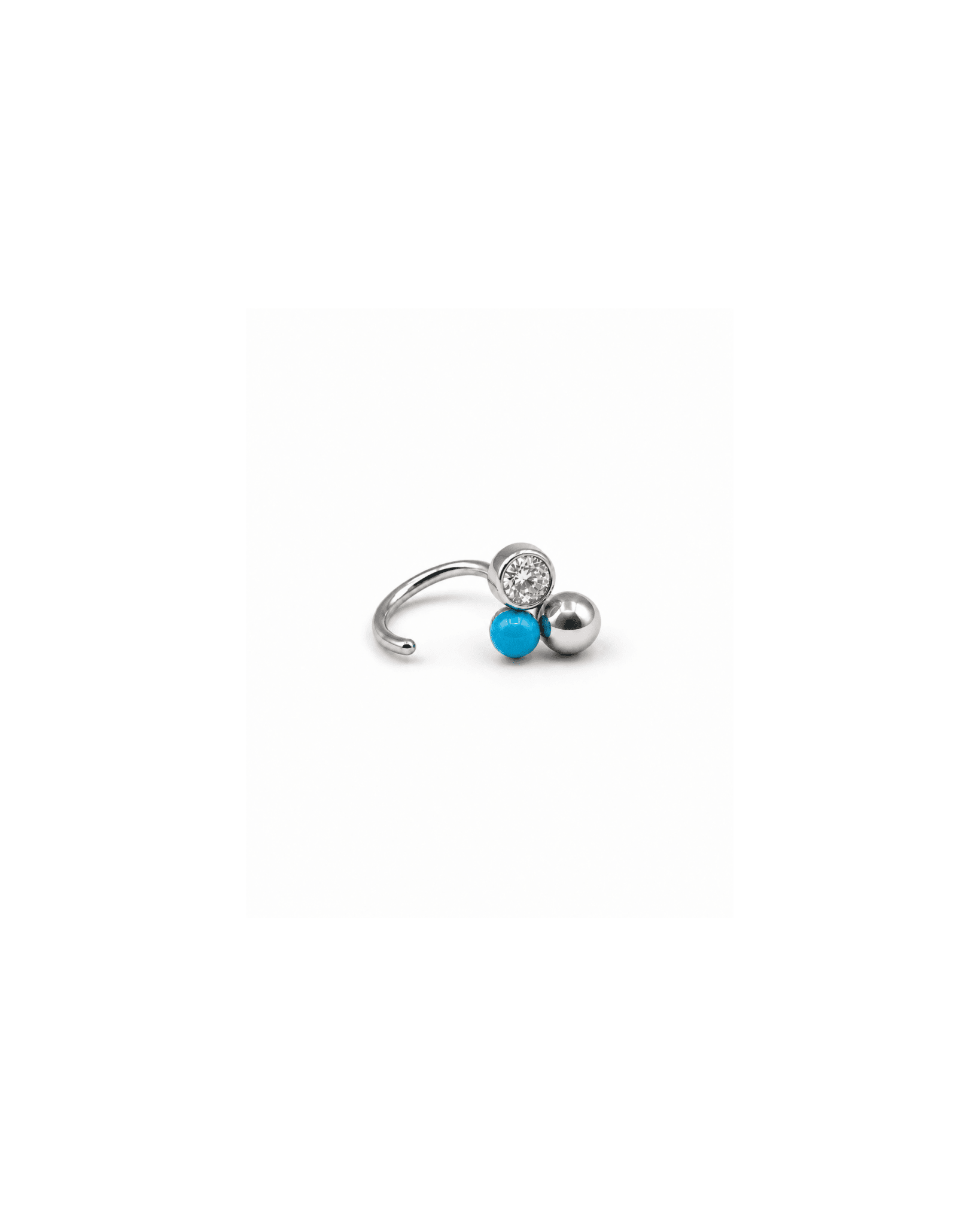 Orecchino LOOP Trio - Aqua - MOOPSLO-TRIO-001