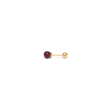Orecchino DOT COLOR - Gold Plum