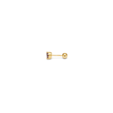 Orecchino DOT SHINY - Gold Amethyst