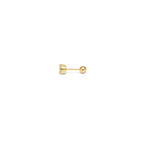 Orecchino DOT SHINY - Gold Apple Green