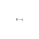 Orecchino DOT SHINY - Silver Champagne